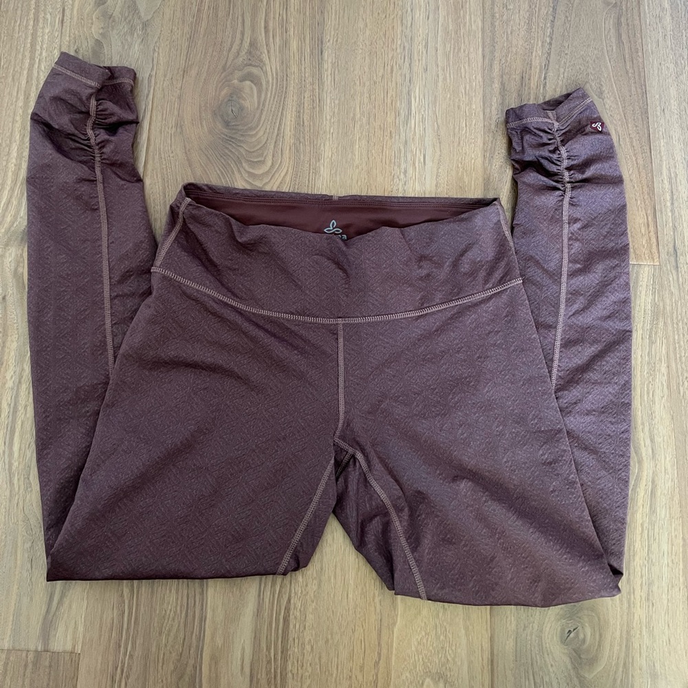 prAna jacquard legging - Mauve size M with cinched ankles - yoga pants
